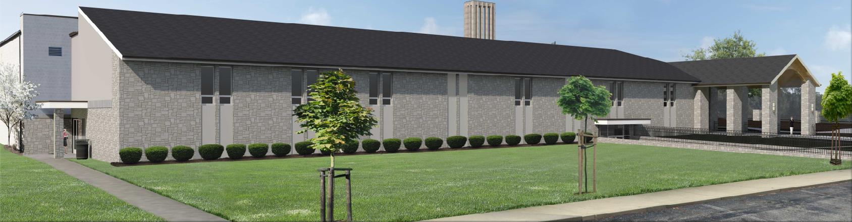 3D Rendering of New Building Exterior